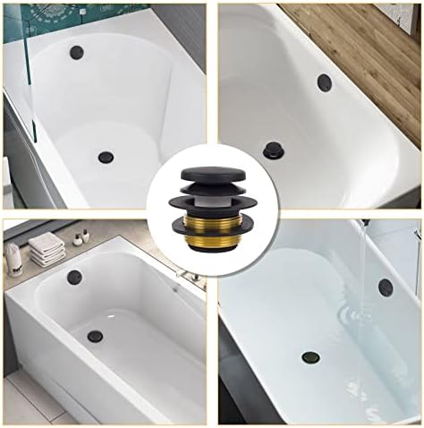 Enhance Your Bathtub Experience with the MINUPWELL Black Tub Drain Conversion Kit