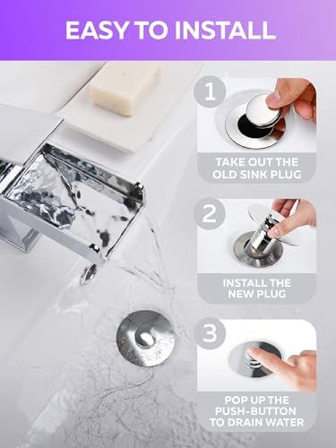 Universal Sink Drain Stopper - Easy to Install