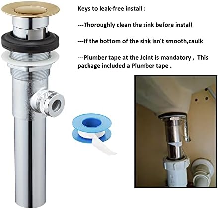 SinkDrain Stopper Prevent Clogs High-Quality Brass for Bath Sinks