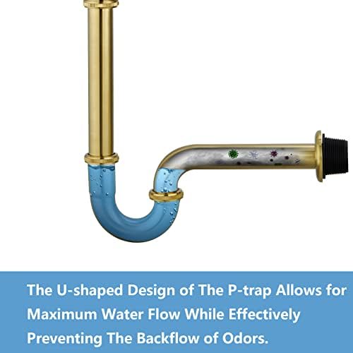 Durable Brass P-Trap for Bathrooms