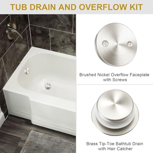 Elegant 11516 bathtub drain stopper with hair catcher
