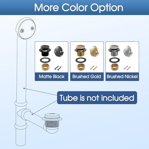 Eliminate Overflow ESNBIA bathtub drain kit offers convenient drainage and durability