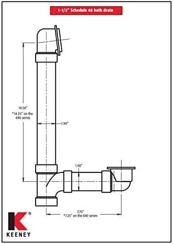 Plumb Pak 630PVC 1-12-Inch Foot Lok Stop Bathtub Drain Kit