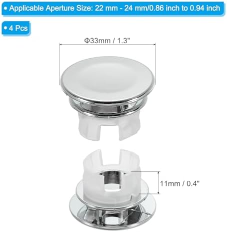 Set of 3 Sink Overflow Rings for Bathroom Kitchen Use