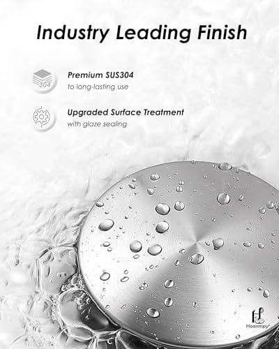 Vessel Sink Drain with Anti-Clog Overflow Protection and Smooth Finish