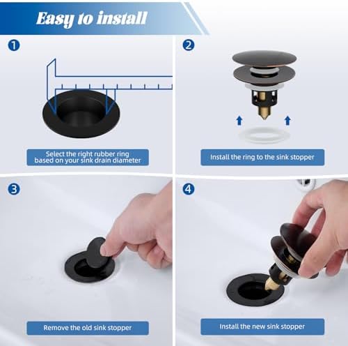 Bathroom Sink Stopper Oil-Rubbed Bronze