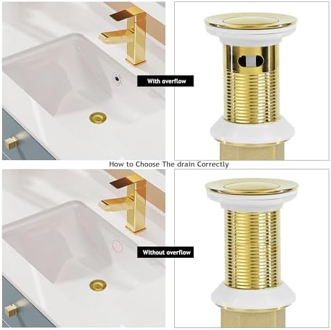 Premium Gold-Plated Stainless Steel Sink Drain