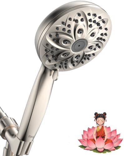 JDO Handheld Shower Head 6 Settings for Luxurious Showering