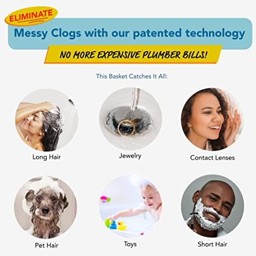 Drain Buddy Ultra Flo 2 in 1 Sink Stopper Hair Catcher 1