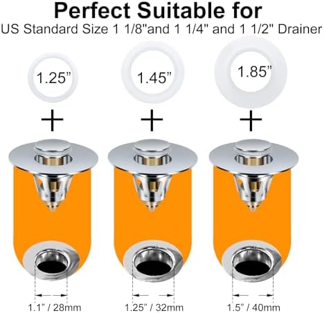 2-Piece Sink Stopper Set