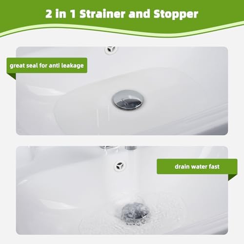 Hygui Rinse Universal Sink Stopper 2-in-1