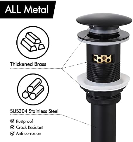 Matte Black Sink Drain