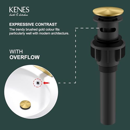 Easilier-install Pop Up Drain Kenses