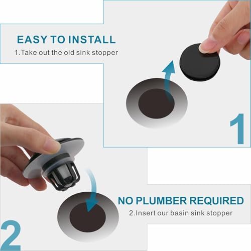 WELSAN Universal Pop Up Drain Strainer with Hair Catcher