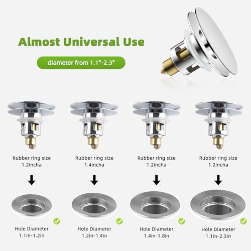 Hygui Rinse Universal Sink Stopper 2-in-1