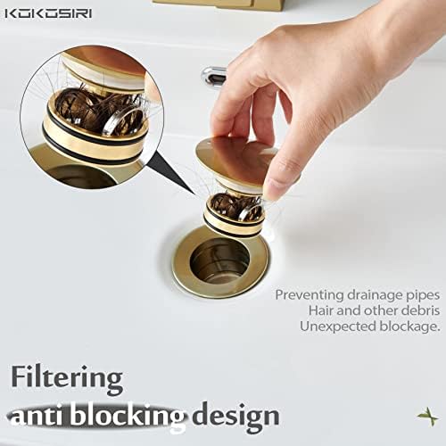 Kokosir Pop Up Sink Drain C1001BG