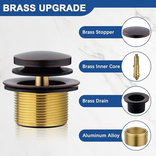 Perfect Fit Oil Rubbed Bronze Bathtub Drain Kit