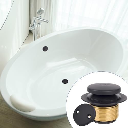 Premium Black Tub Drain Kit by FOUXTEL