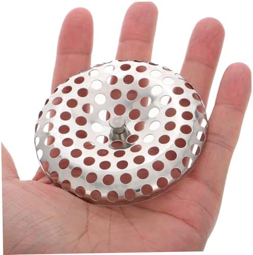 Garneck stainless steel shower drain strainer with clog prevention for bath kitchen