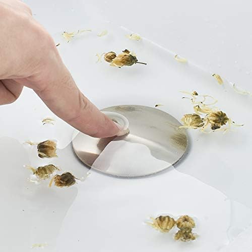 VOTON brushed nickel bathroom sink drain without overflow