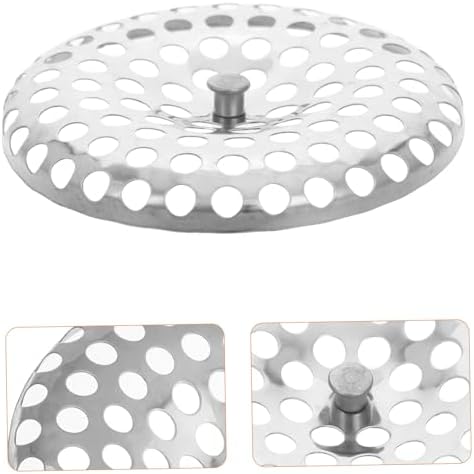 Garneck stainless steel shower drain strainer with clog prevention for bath kitchen
