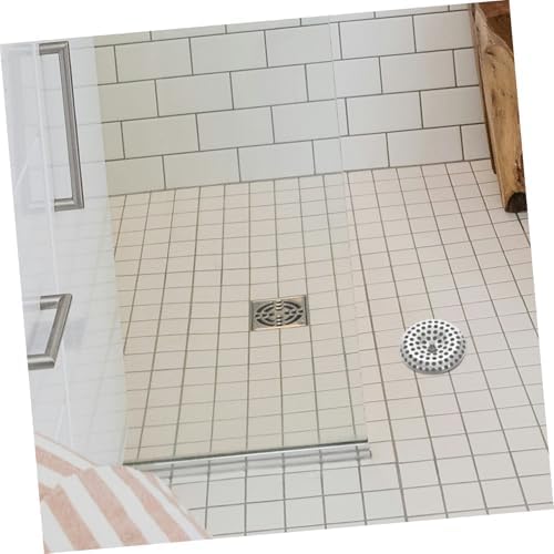 Garneck stainless steel shower drain strainer with clog prevention for bath kitchen