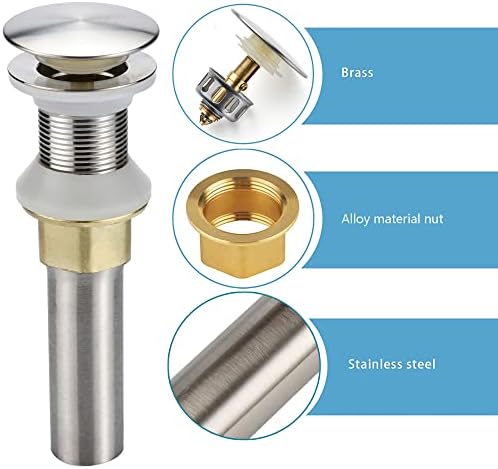 2-Piece Bathroom Sink Drain Stopper