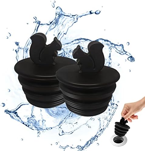 Universal Bath Plug Set with Cute Squirrel Design