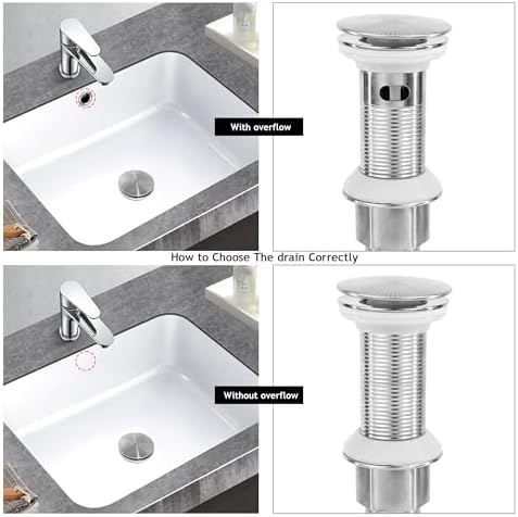 Stainless Steel Pop-Up Sink Drain with Strainer