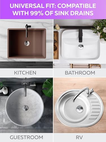 Universal Sink Drain Stopper - Easy to Install
