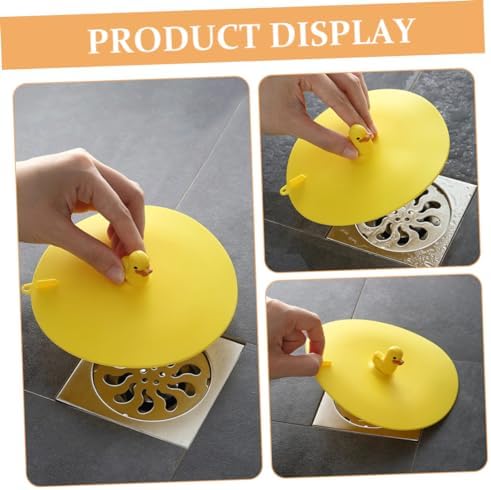 FELTECHELECTR Cartoon Dinosaur Drain Cover for Kitchen Bathroom and Shower