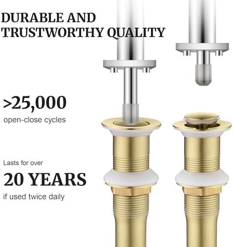 Bath Sink Drain Stopper with Filter Basket