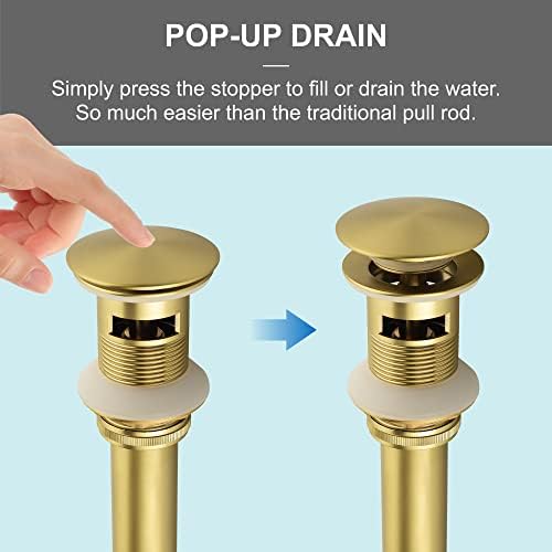 SHAMANDA Brass Bathroom Sink Drain Stopper
