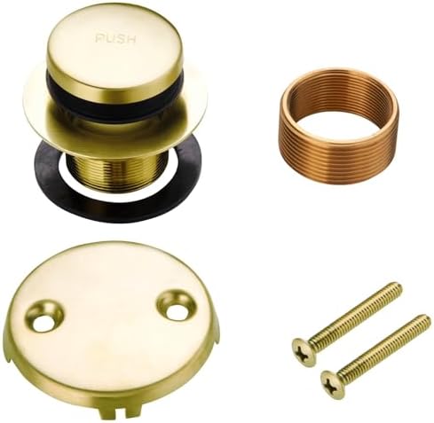 Sturdy Gold Brushed bathtub drain with easy installation