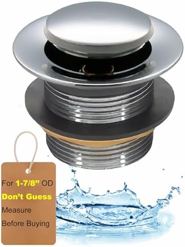Convenient bathtub drain replacement with pop-up touch stoppers