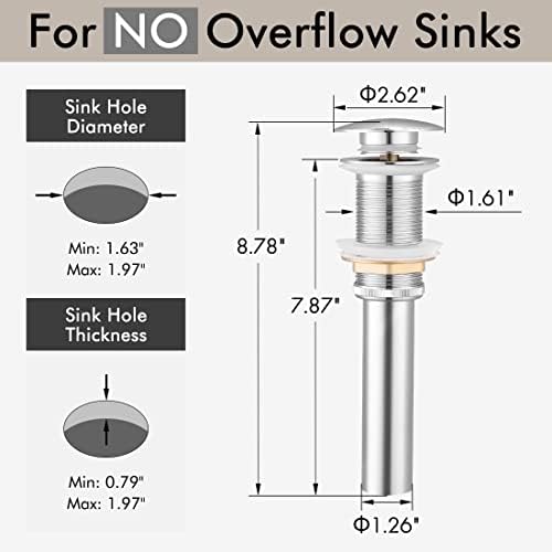kesh bathroom sink drain stopper with anti-leakage rust-resistant design