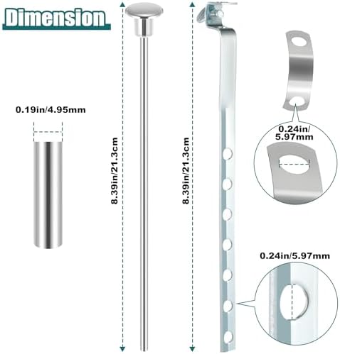 Universal Fit 2-Piece Sink Lift Rod Kit