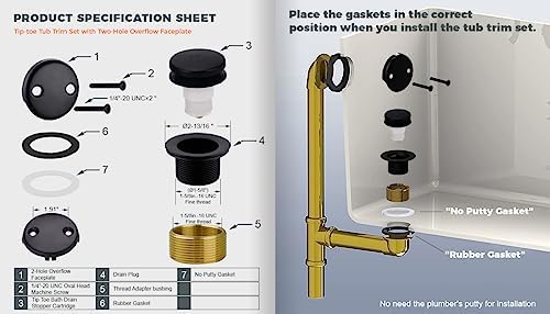 Bathtub Drain Plug Set