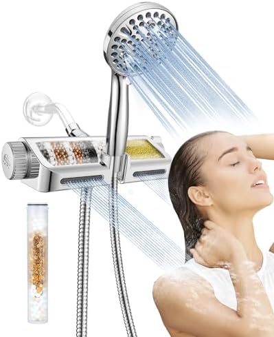 Dual Massage Shower Combo - Handheld Fixed