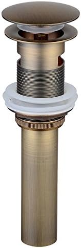 Beelee POP-UP Drain Stopper with Overflow Antique Brass Finish blissful home solution