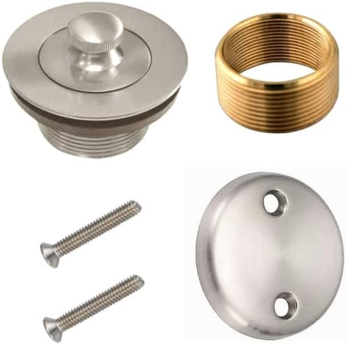 Lift Turn Bathtub Drain Conversion Kit Brass-Plated Replacement for Improved Efficiency