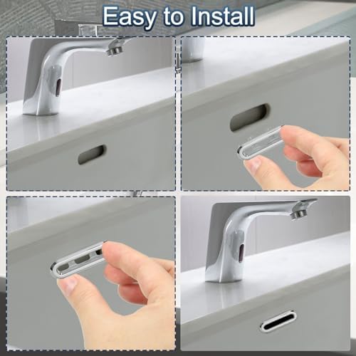 Sturdy Durable Sink Overflow Cover in White