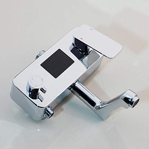 Huin 8 Inch Rainfall Shower Faucet In-wall Rotate Tub Spout Mixer Set