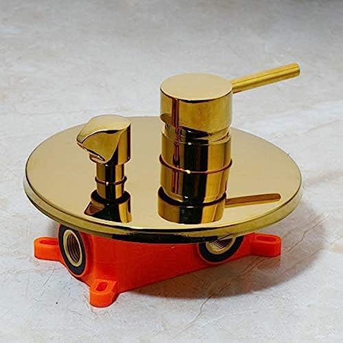Brushed Gold Solid Brass Bathroom Shower Set