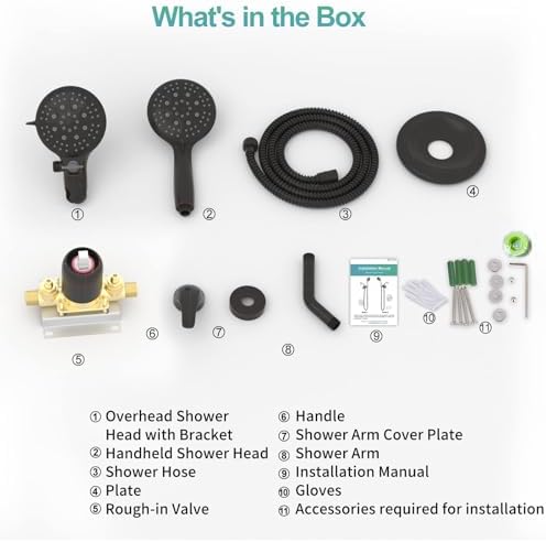 SR SUN RISE 3-in-1 Shower Combo Set