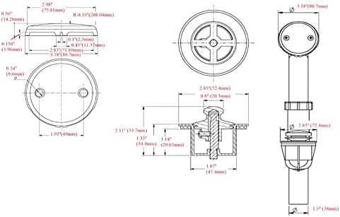 Design House Lift Turn Bath Drain Kit Satin Nickel