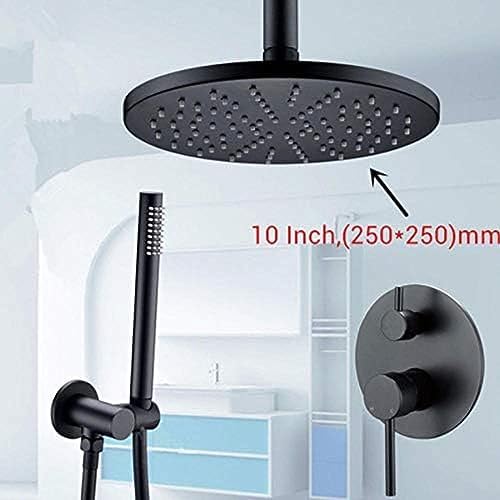 Luxury Black Ceiling Mount Faucet Set