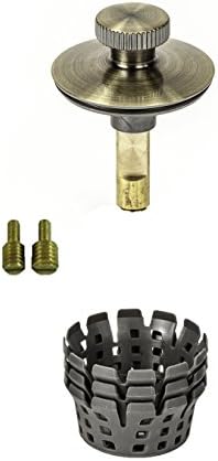 PermaFLOW Universal Lift n Turn Bathtub Drain Stopper 38 516 Fittings Antique Brass