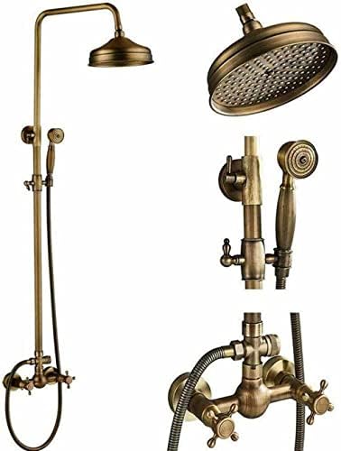 Huin Antique Brass Rain shower Faucet Set