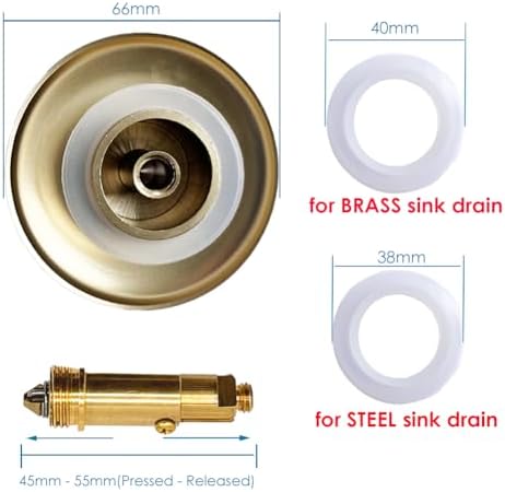 Sturdy Brass Sink Stopper Durable for Bathrooms